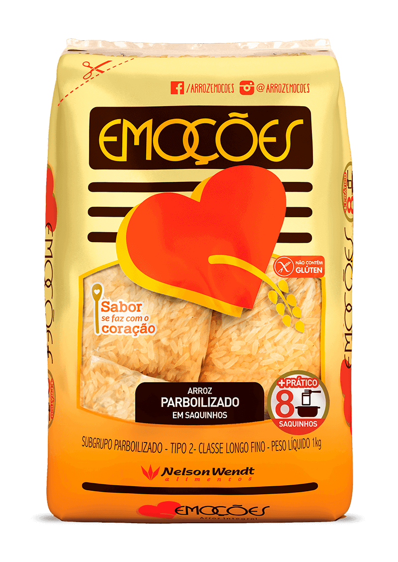 Emoções Parboilizado em saquinhos