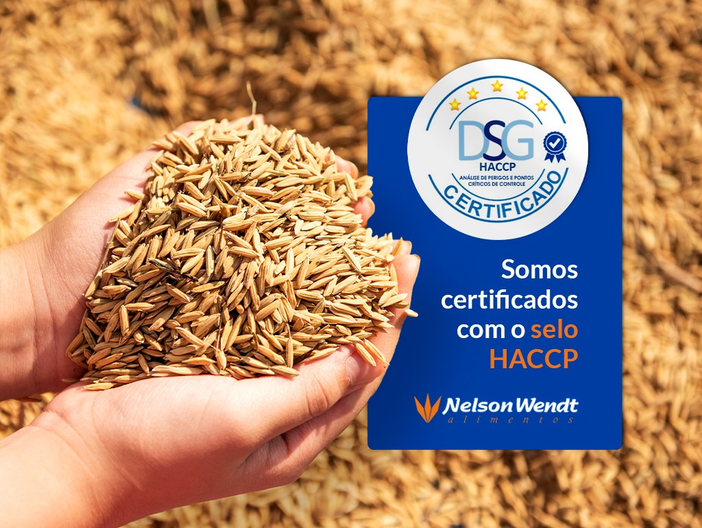 Somos certificados com o selo HACCP